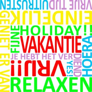 vakantie-woordenkaart